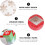 10Pcs Christmas Cupcake Boxes 4-Cavity Paper Container with Inserts Windowed Packaging Box 8
