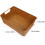 Cesta de pan de mimbre rectangular multifuncional y decorativa para el hogar. 2