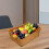 Broodmand van riet, rechthoekig, multifunctioneel en decoratief. 6