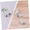 Lot de 10 stylos à pointe double pour manucure à points. 8