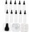 10pcs 100ml Squeeze Dropper Bottles Black Screw Caps Refillable Plastic Applicator Bottles 6