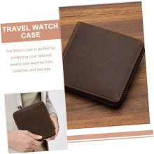 Tragbare Uhrenbox aus Leder für Herren – ideal für Reisen und Reisen – mit elegantem, schlichtem Design