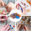 12pcs Elastic Acrylic Weaving Loom Refill Loops for DIY Projects, Soft and Comfortable Adjustable 7