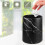 Marmorierter Abfalleimer, runder, deckelloser Abfalleimer, 12 l, PP-Material, stabile Konstruktion, Organizer 5