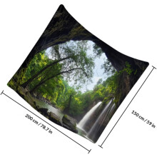 Floresta cascata parede tapeçaria fundo feito de terileno, multifuncional e fácil de limpar pendurado Decor