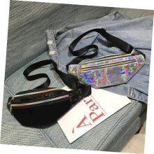 Laserová multifunkčná bedrová taška pre ženy, lesklá crossbody taška, módna náprsná taška na cestovanie a bežné použitie