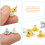 10pcs Locking Earring Backs for Studs Heavy Earrings Copper 18k Gold Plated Pierced Ear Studs Replacement Backs 1