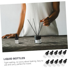 10pcs 5ml Glass Essential Oil Dropper Bottles with Black Caps Aromatherapy Oil Dispensers Leakproof