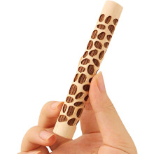 Set di 10 rulli in legno per la lavorazione dell'argilla, ideali per ceramica e argilla polimerica.