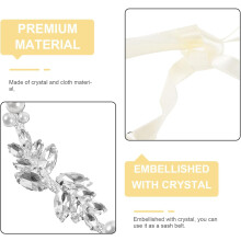 Brautgürtel für Hochzeitskleider, luxuriöser Kristall-Taillengürtel mit Strass-Taillenkette, elegante Braut-Taillenverzierung