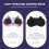 10pcs Sleeping Eye Mask Polyester Travel Light-proof Stress Relieving Shading Blindfold 1