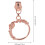 10pcs Rose Gold Metal Zipper Heads Replacement Set Multi-Purpose Zipper Pullers 2