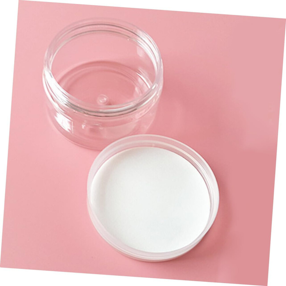 Hkhbjs 10Pcs 100Ml Pet Plastic Wide-Mouth Empty Jars With Lid Easy Removing Storage Container