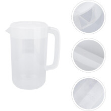 Pichet à boissons 4L avec couvercle, grande carafe à eau pour boissons froides et jus