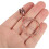 10pcs Rose Gold Metal Zipper Heads Replacement Set Multi-Purpose Zipper Pullers 7