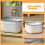 2pcs Mini Desktop Trash Can Set, Compact Shape Pp Waste Storage Bucket below 4l Capacity 4