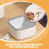 2pcs Mini Desktop Trash Can Set, Compact Shape Pp Waste Storage Bucket below 4l Capacity 5