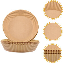 100 feuilles de papier sulfurisé pour friteuse à air chaud, plateau de cuisson, panier et tapis de cuisson inclus.