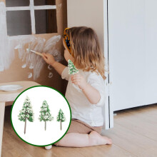 15 stuks mini plastic cederbomen modeltreinlandschap groen landschap doe-het-zelf accessoires