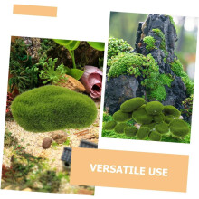 25 stuks kunstmatige mosballen, groene nepmosbedekte stenen met realistische textuur, gemaakt van plastic, veelzijdig te gebruiken.