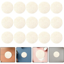15 discos exfoliantes faciales de lufa natural de 5,5 cm