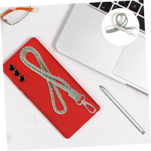 2 Stück handgewebtes Baumwollseil-Lanyard, böhmischer geflochtener Schlüsselanhänger, Halskette f