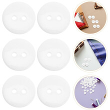 100 boutons de couture ronds en résine à deux trous pour la réparation et la décoration de vêtements et d'objets artisanaux