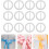 100 Stück Strass-Schleifenclips, runde Schalschnallen-Schieber 8