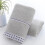 Serviette de bain en coton gris 73 x 34 cm 4