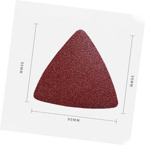 100pcs Dark Triangular Sandpaper Pads Oscillating Multitool Accessories for Sanding Sandpaper Sheets for Sander