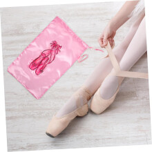 Lot de 2 sacs à chaussures de danse en filet avec cordon de serrage, idéaux pour les chaussons de ballet et respirants.