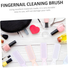 15 cepillos limpiadores de uñas para pedicura y manicura, para uso doméstico. Color aleatorio.