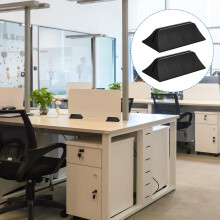 2 pinces de serrage pour séparateurs de bureau en plastique, fixation de cloisons de bureau en verre, support de protection contre les éternuements