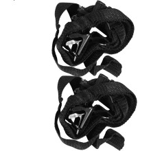 2 Stück Türhaken, verstellbar, ohne Bohren, kompakt, einfach zu montieren, schwarze Nylon-Metallhaken