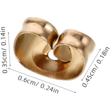 100 pezzi di chiusure di ricambio per orecchini in acciaio inossidabile, stile trendy ed elegante, con pratico design a clip.