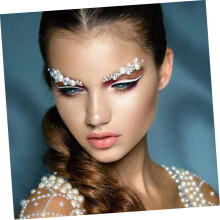 15 ensembles de strass pour le visage, bijoux de maquillage, autocollants strass.
