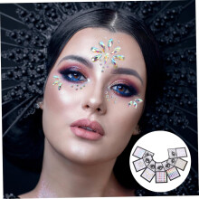 21 sets Halloween gezichtsjuwelen DIY gezichtsjuwelen edelstenen voor feestjes, cosplay, lichaamsjuwelen, strass steentjes, stickers, festival