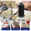 2 Rolls Nylon Sewing Thread Kit 2mm Black and White Spools 5