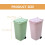 2pcs Desktop Garbage Container Mini Trash Can Compact Shape Pp Material Multifunctional Pen Holder 2
