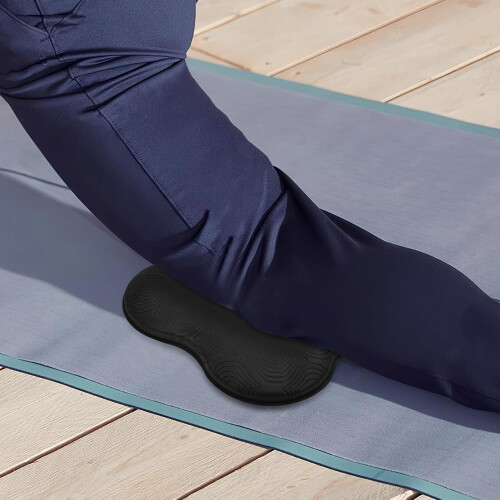 Set composto da ginocchiere e cuscino per yoga, antiscivolo, morbido e con supporto extra.
