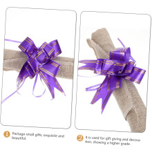 12 Stück glänzende Papierschleifen für Hochzeitsdekorationen und Geschenkverpackungen