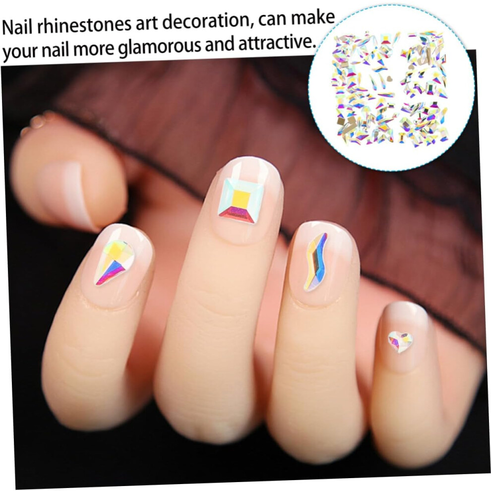 Hkhbjs 100Pcs Flatback Crystal Rhinestones For Nail Art Diy Shiny Nail Charms Studs For Face Makeup Cosplay Decor