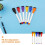 24 bunte Whiteboard-Marker mit Pinselspitze, Tinte auf Wasserbasis 6