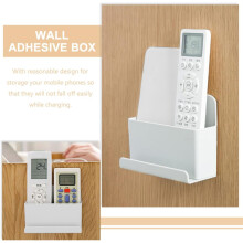 Lot de 2 boîtes de rangement réutilisables pour télécommandes, support mural pour manettes