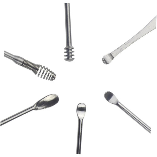 2pcs Spoon Set for Cleaning Includes Wax and Cleaner Tool for Personal Hygiene Use 2