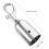 2Pcs Silver Metal Rope End Snap Hook Double-Headed Cord End Cap Fastener 2
