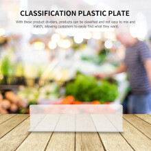 15 Stück Regaltrenner aus Kunststoff, Klassifizierungsplatten für Supermarktwaren zur Warensortierung