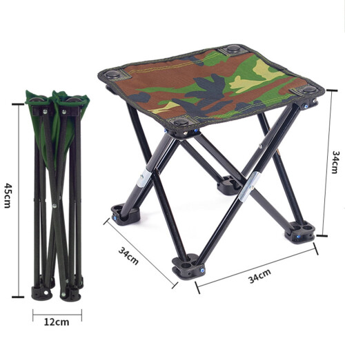 Visstoel Camouflage Grote Opklapbare Kruk 1