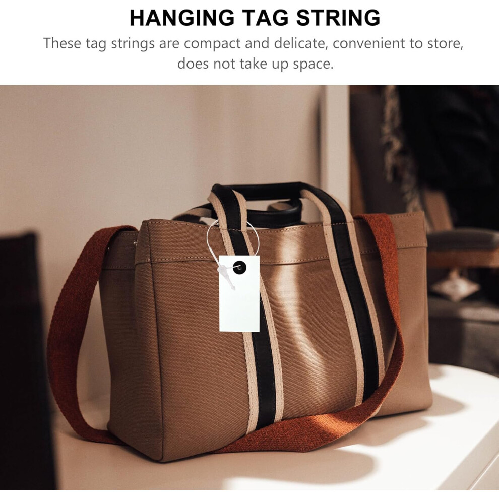 2000Pcs Clothing Tag Fasteners Hanging Strings Black And 8.5Mm Tag Tie Clips For Garment Label Security 5455468334863
