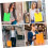 Sacos de compras extensíveis permeáveis ao ar flexíveis de 100pcs 7